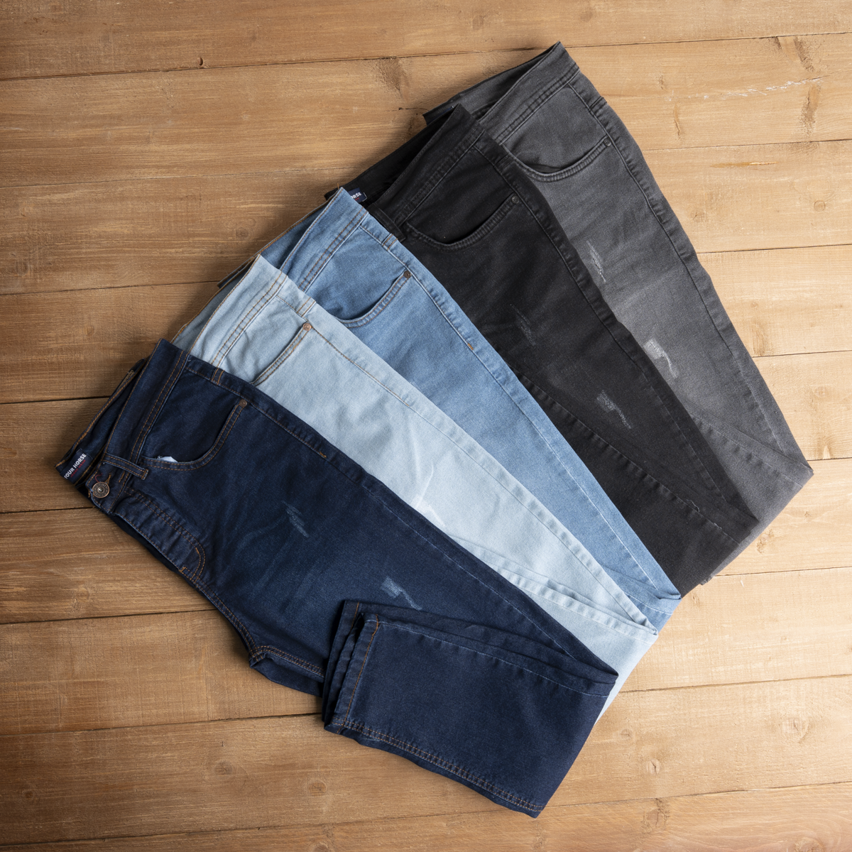 بنطلون جينز رجالي مخربش | ستايل عصري وتلبيس مريح