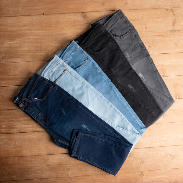 بنطلون جينز رجالي مخربش | ستايل عصري وتلبيس مريح